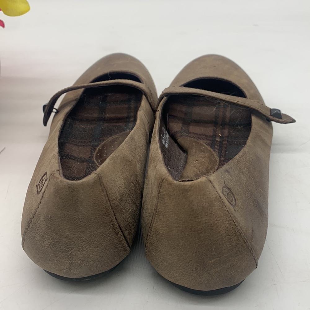 Born Light Brown Leather Ballet Flats Size 6 BFL5210C - Picture 6 of 9